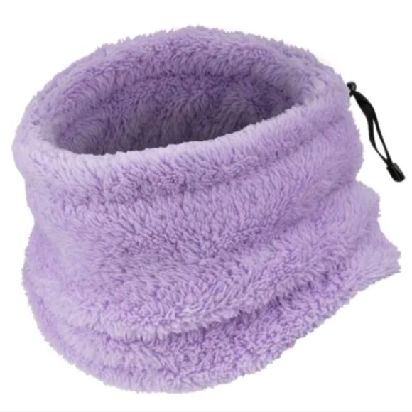 Winter Fleece Neck Warmer Gaiter Half Face Mask Men Women Windproof Ski Bandana - Picture 1 of 10